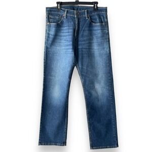 Levi's 505 Jeans Men 33X30 Dark Wash Regular Fit Straight Leg 5 Pocket Denim